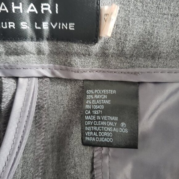 Tahari ASL gray trousers dress pants - Picture 8 of 11